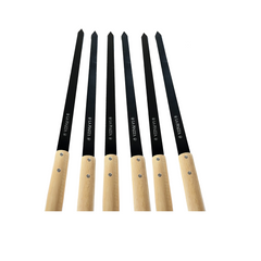 BBQ Skewers - 27 Inch with Non-Stick Coating - Set of 6