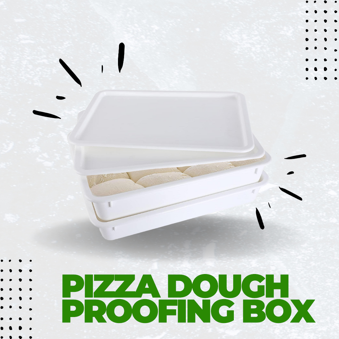 Pizza Dough Proofing Box - Stackable Commercial Quality Trays with Lid